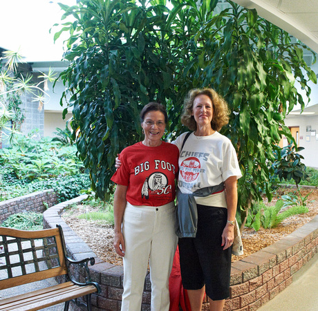 Sharon and Joan - In Front of Atrium